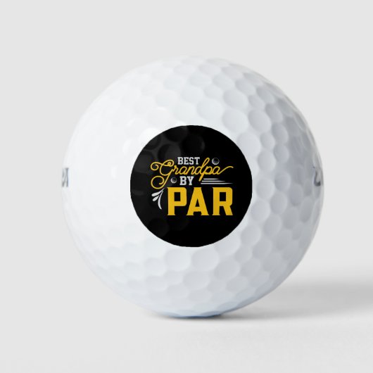 Bester Opa nach Par Golfball (Vorderseite)