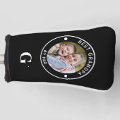 BESTER OPA NACH PAR Monogramm Foto Custom Golf Headcover (Vorderseite)