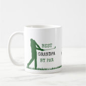 BESTER OPA NACH PAR Monogramm Golfer Kaffeetasse (Links)