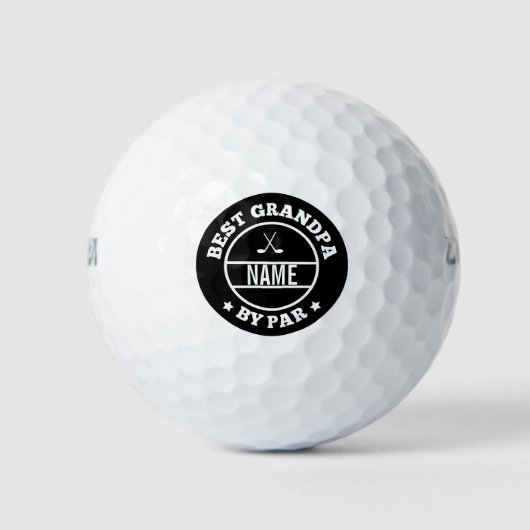 Bester Opa nach Par | Vatertag Großeltern Tag Golfball (Vorderseite)