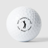 Bester Opa nach Par-Vorstellung Custom Golfball (Vorderseite)