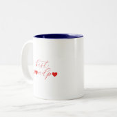 Bester Opa, Opa-Geschenk, Modern Zweifarbige Tasse (Vorderseite Links)