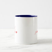 Bester Opa, Opa-Geschenk, Modern Zweifarbige Tasse (Mittel)
