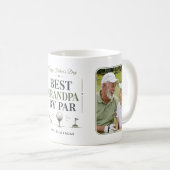 Bester Opa Par Excellence in Sagegrün Golf Zwei Fo Kaffeetasse (VorderseiteRechts)