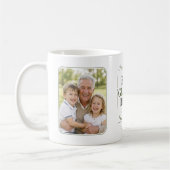 Bester Opa Par Excellence in Sagegrün Golf Zwei Fo Kaffeetasse (Links)