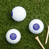 Bester Opa par Excellence von Custom Blue White Golfball (Insitu Gras)