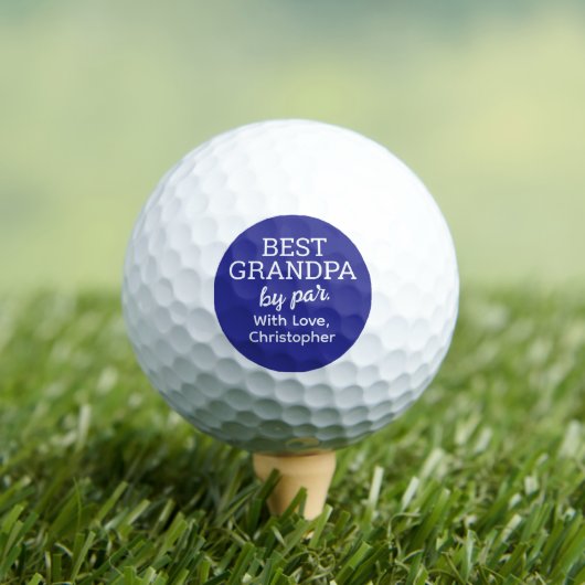 Bester Opa par Excellence von Custom Blue White Golfball (Insitu T-Shirt)