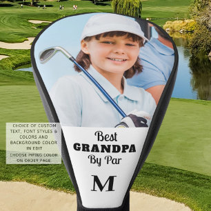 Bester Opa Par Foto Monogramm individuell Golf Headcover