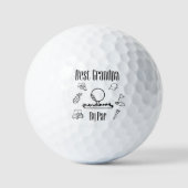 Bester Opa Par Golfball (Vorderseite)