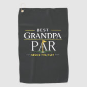 Bester Opa PAR Über dem Rest Golfhandtuch (Vorderseite)