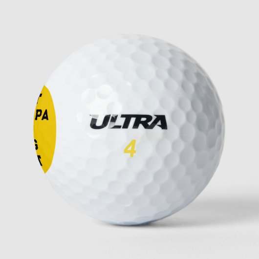 Bester Opa-Spaß Golfball (Logo)