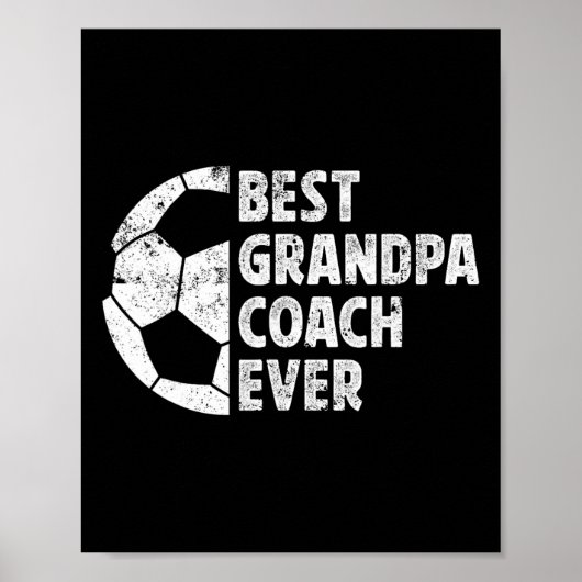 Bester Opa Trainer Fußball Opa eines Fußballspiele Poster (Vorne)