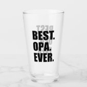 Bester Opa überhaupt deutscher Großvater Glas (Vorderseite)