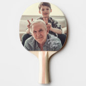 Bester Opa überhaupt Foto-Script benutzerdefiniert Tischtennis Schläger (Rückseite)