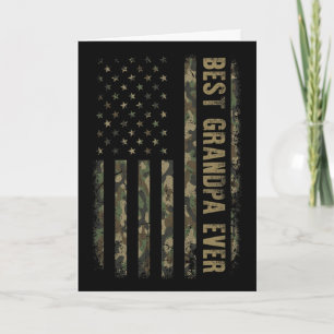 Bester Opa überhaupt Tarnung Amerikanische Flagge  Karte