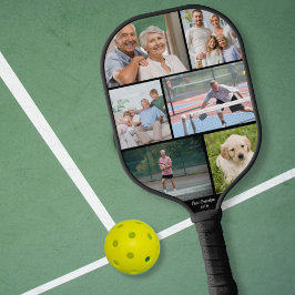 Bester Opa Vater je Fotomaterial Schwarz Pickleball Schläger