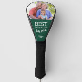 Bester Opa von Par Custom Foto grün Golf Headcover (Vorderseite)