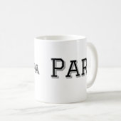 Bester Opa von Par einfache Vater Großvater Gi Kaffeetasse (VorderseiteRechts)