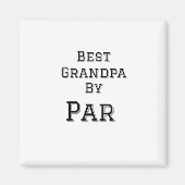 Bester Opa von Par einfache Vater Großvater Gi Magnet (Vorne)