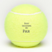 Bester Opa von Par einfache Vater Großvater Gi Tennisbälle (Rückseite)