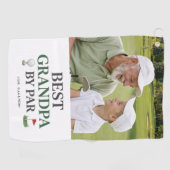 Bester Opa Von Par Foto Golf Handtuch (Horizontal)