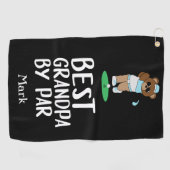 Bester Opa von Par für Großvater Golfhandtuch (Horizontal)