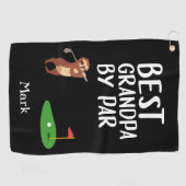Bester Opa von Par für Großvater Golfhandtuch (Horizontal)