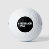 Bester Opa von Par Golf Geschenk Humor Sarkasmus L Golfball (Vorderseite)