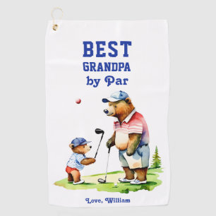 Bester Opa von Par Großvater Geschenke Golfhandtuch