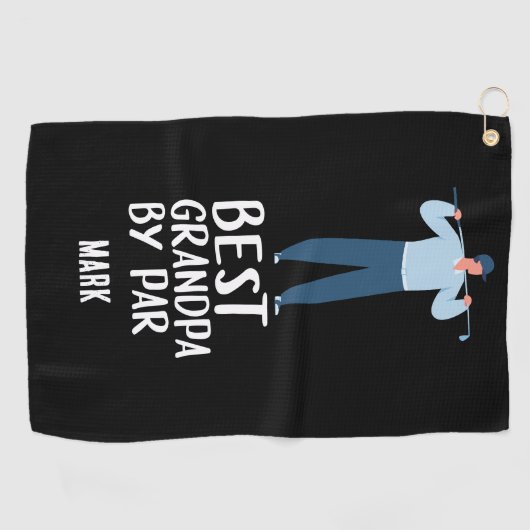 Bester Opa von Par Großvater Golfhandtuch (Horizontal)
