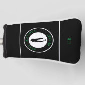Bester Opa von Par Lustiger schwarzer und grüner P Golf Headcover (Vorderseite)