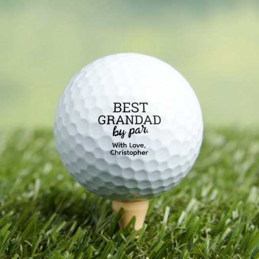 Bester OPA von Par Moderne Typografie Benutzerdefi Golfball (Insitu T-Shirt)