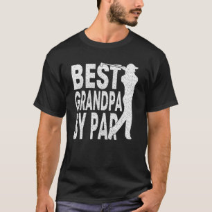 Bester Opa von Par Vintage Pro Golfer Vater T-Shirt