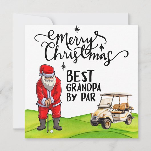 Bester Opa von Par zu Weihnachten mit dem Weihnach (Vorderseite)