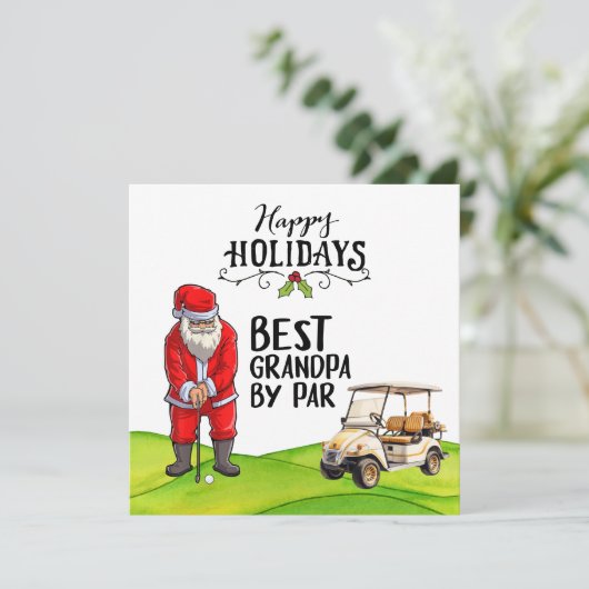 Bester Opa von Par zu Weihnachten mit dem Weihnach (Stehend Vorderseite)