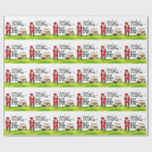 Bester Opa von Par zu Weihnachten mit dem Weihnach Geschenkpapier (Flach)