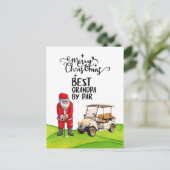 Bester Opa von Par zu Weihnachten mit dem Weihnach Postkarte (Stehend Vorderseite)