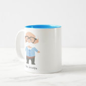 Bester Opa Zweifarbige Tasse (Vorderseite Links)