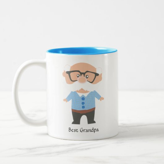 Bester Opa Zweifarbige Tasse (Links)