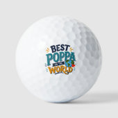 Bester Oppa der Welt Golfball (Vorderseite)