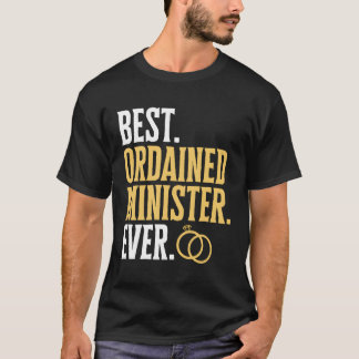 Bester ordinierter Minister je Hochzeitsbeamter T-Shirt