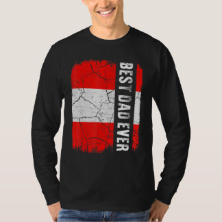 Bester österreichischer Vater je Österreich Flagge T-Shirt