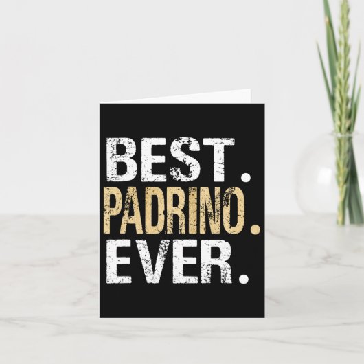 Bester Padrino je Spanien Spanischer Pate Karte (Vorderseite)