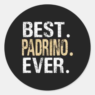 Bester Padrino je Spanien Spanischer Pate Runder Aufkleber