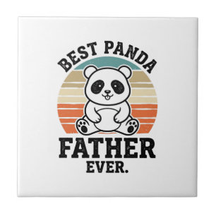 Bester Panda-Vater Aller Zeiten Vintage-Panda-Shir Fliese