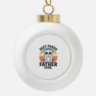 Bester Panda-Vater Aller Zeiten Vintage-Panda-Shir Keramik Kugel-Ornament