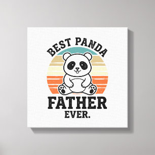Bester Panda-Vater Aller Zeiten Vintage-Panda-Shir Leinwanddruck