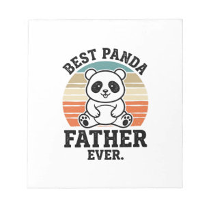 Bester Panda-Vater Aller Zeiten Vintage-Panda-Shir Notizblock