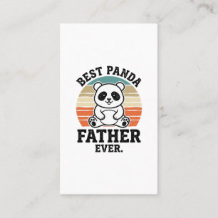 Bester Panda-Vater Aller Zeiten Vintage-Panda-Shir Visitenkarte