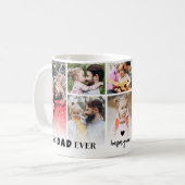 Bester Papa 8 Foto Collage Vater Kaffeetasse (Vorderseite Links)